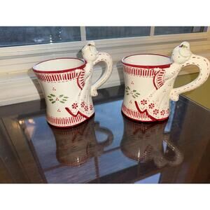 Set Of Two Temptations Peppermint Angel By Tara 12oz Coffee Cups/Mugs